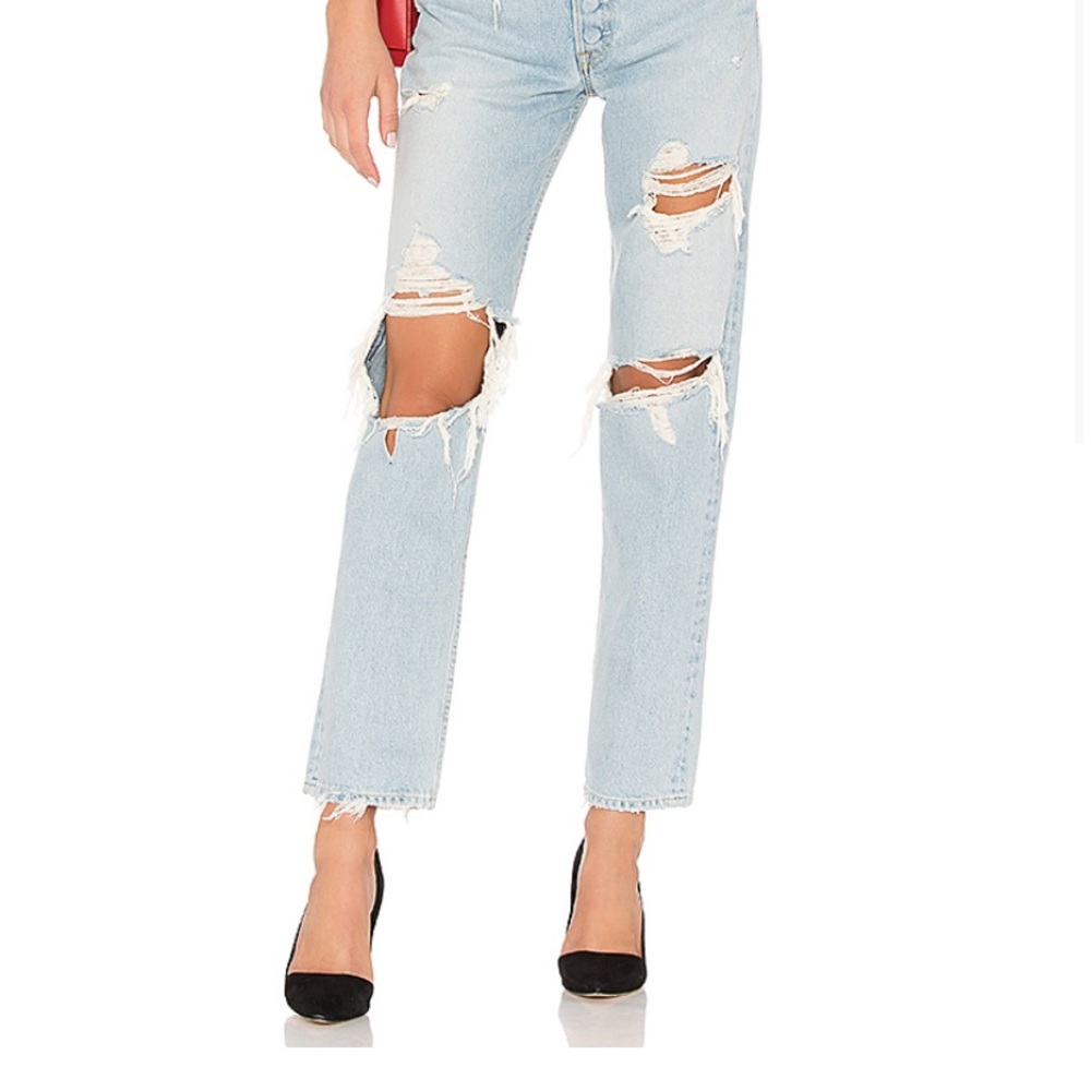 Helena High-Rise Straight Jean in Jaggar